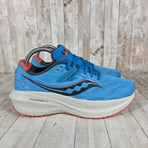 Saucony Triumph‎ 20 Womens Blue Running Shoes PWRRUN PB Size 8